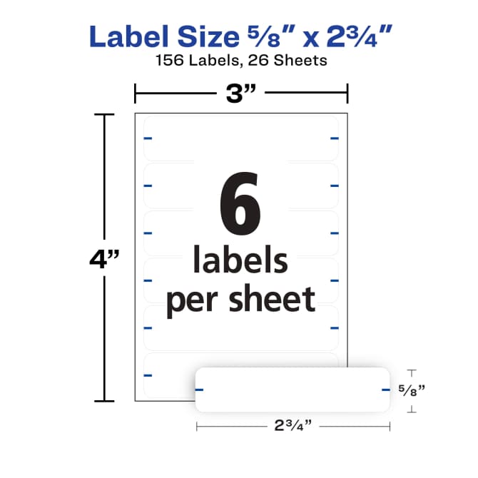 Avery File Folder Labels 5 8